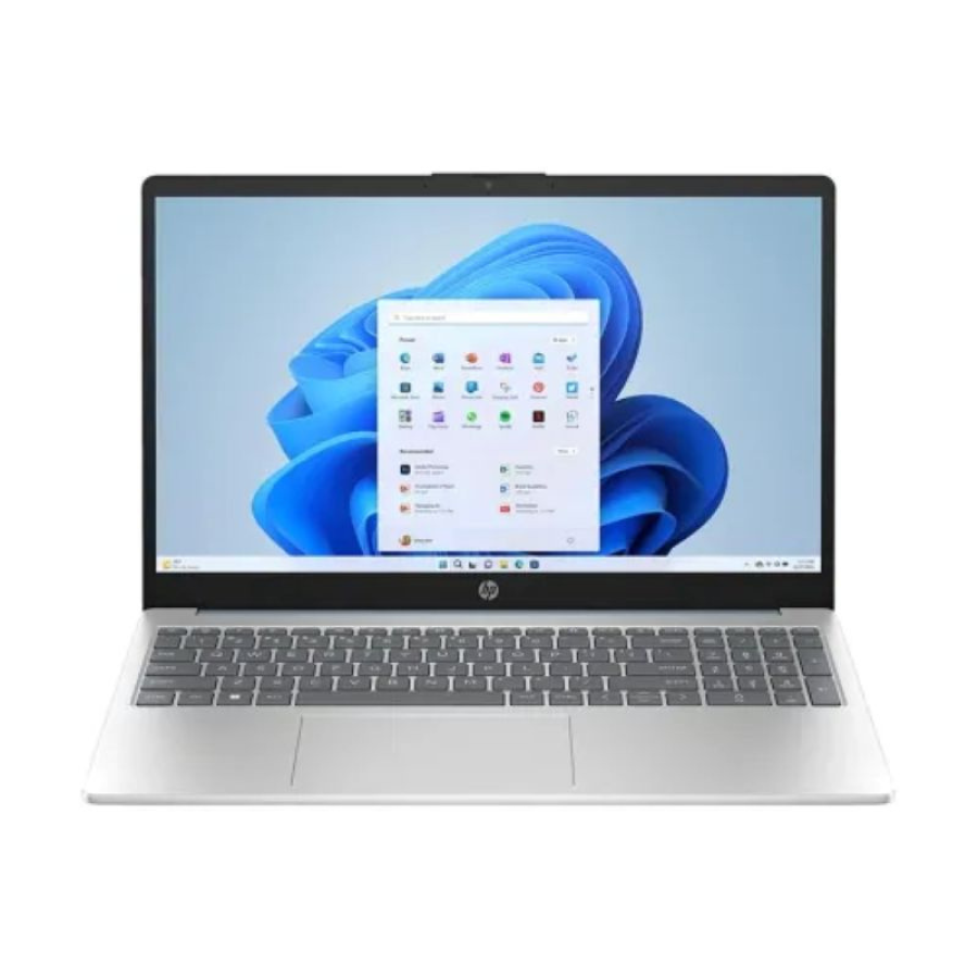 HP 15-FD0355NIA CORE 5-120U, 8GB RAM, 512GB SSD, 15.6 INCH FHD, ENG US, BACKLIT KB, NATURAL SILVER, DOS, US PLUG